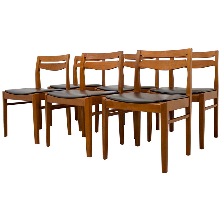 Midcentury Teak Dining Chairs from Nathan Set of 4 at 1stDibs nathan