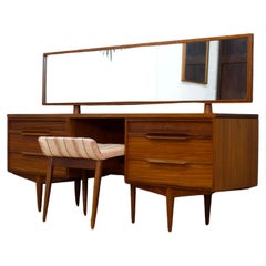 Used Midcentury Teak Dressing Table & Stool from White & Newton, 1960s