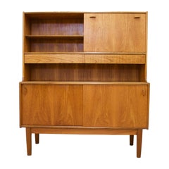 Retro Midcentury Teak Drinks Cabinet / High Sideboard by Nathan, 1960s