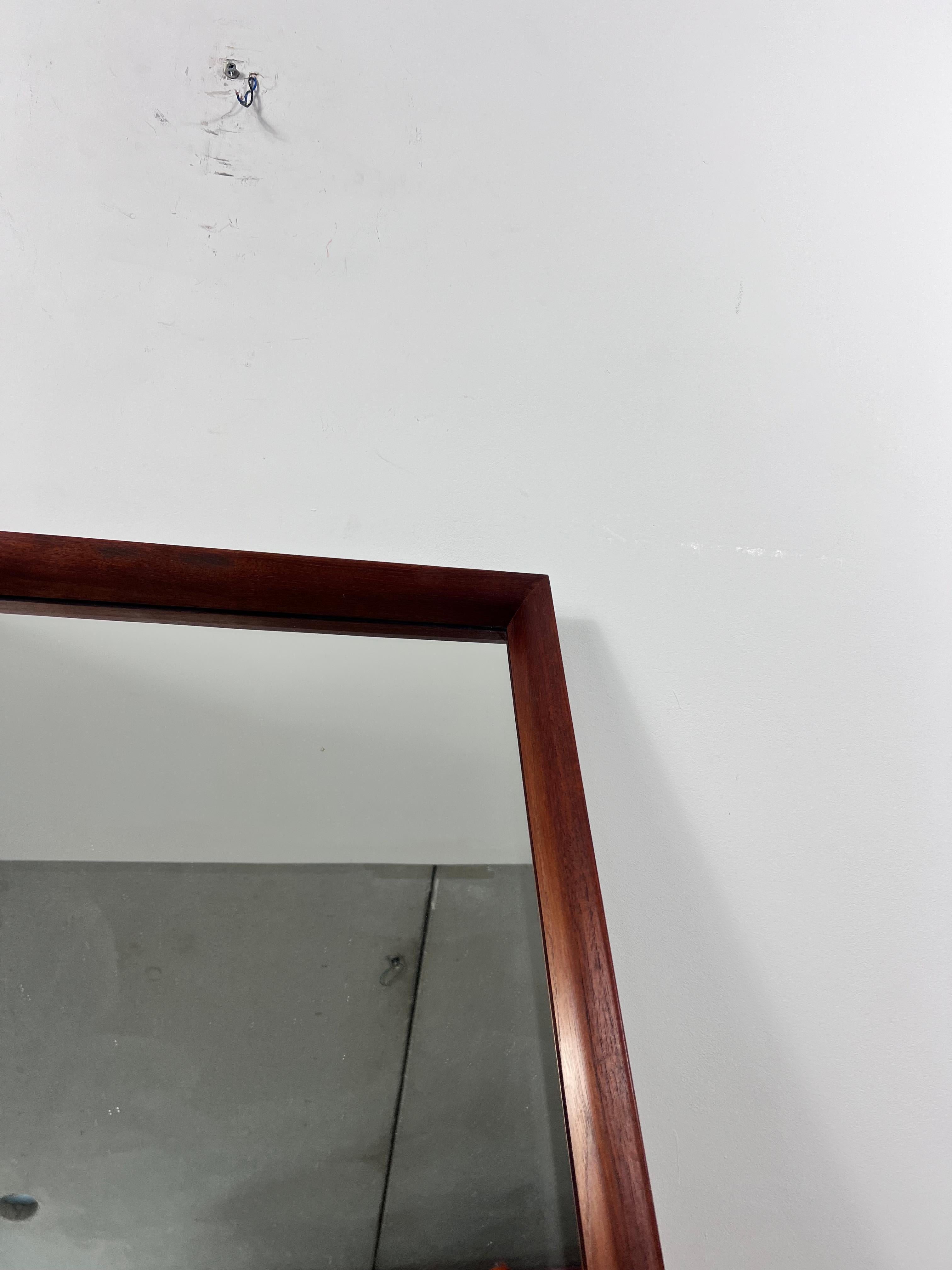 Mid-Century Modern Midcentury Teak Framed Mirror, 1960s, Germany For Sale