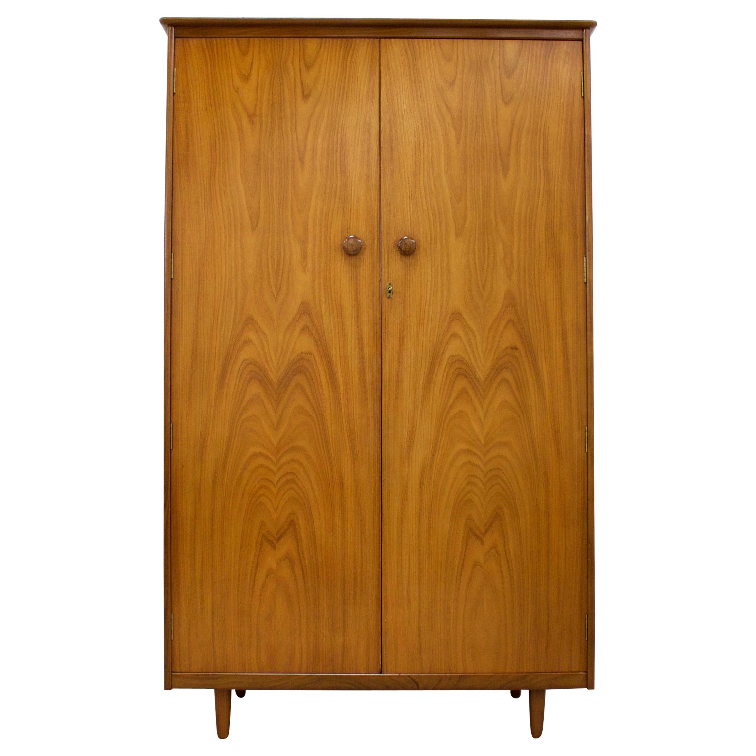 Midcentury Teak Gents Wardrobe by Butilux, 1960s