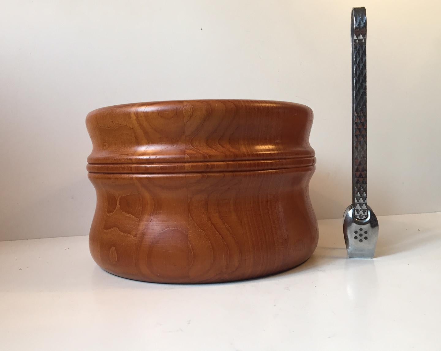 Danish Midcentury Teak Ice Bucket by Richard Nissen, Denmark, 1960s