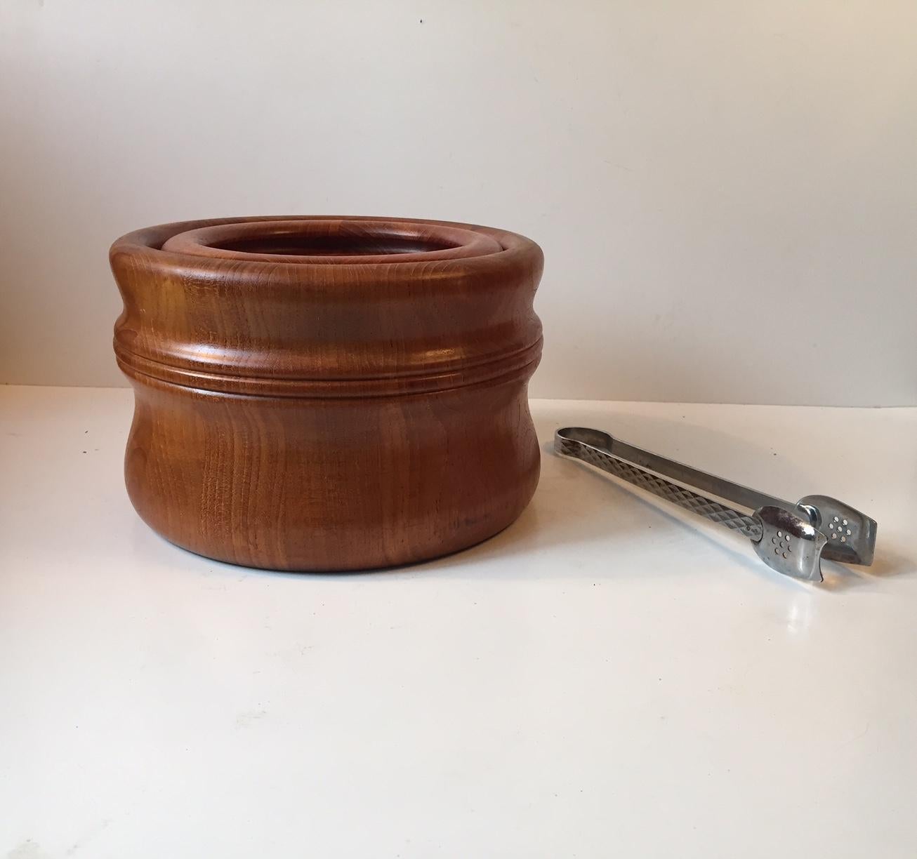 Midcentury Teak Ice Bucket by Richard Nissen, Denmark, 1960s In Good Condition In Esbjerg, DK