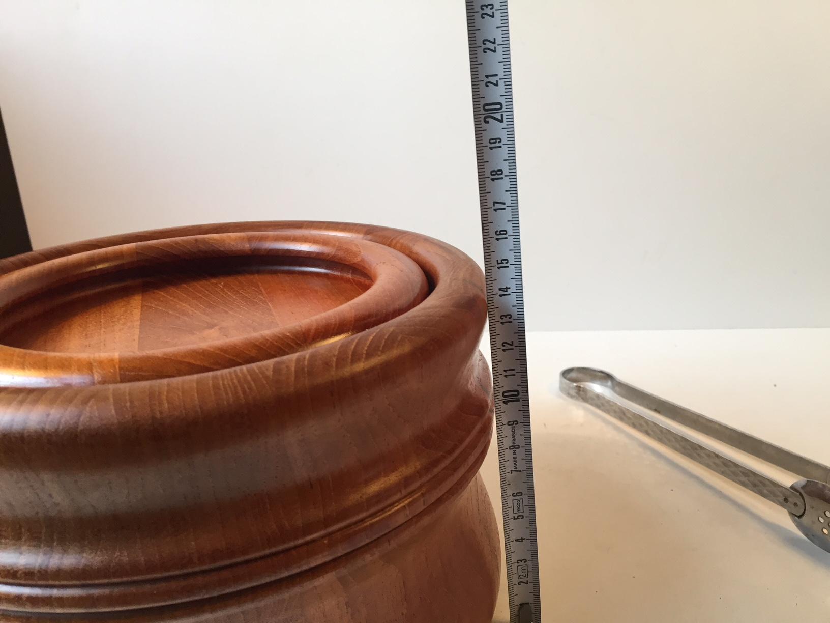 Midcentury Teak Ice Bucket by Richard Nissen, Denmark, 1960s 2