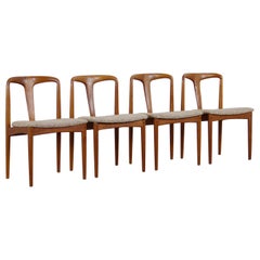 Midcentury Teak Juliane Dining Chairs by Johannes Andersen, 1960s, Set of