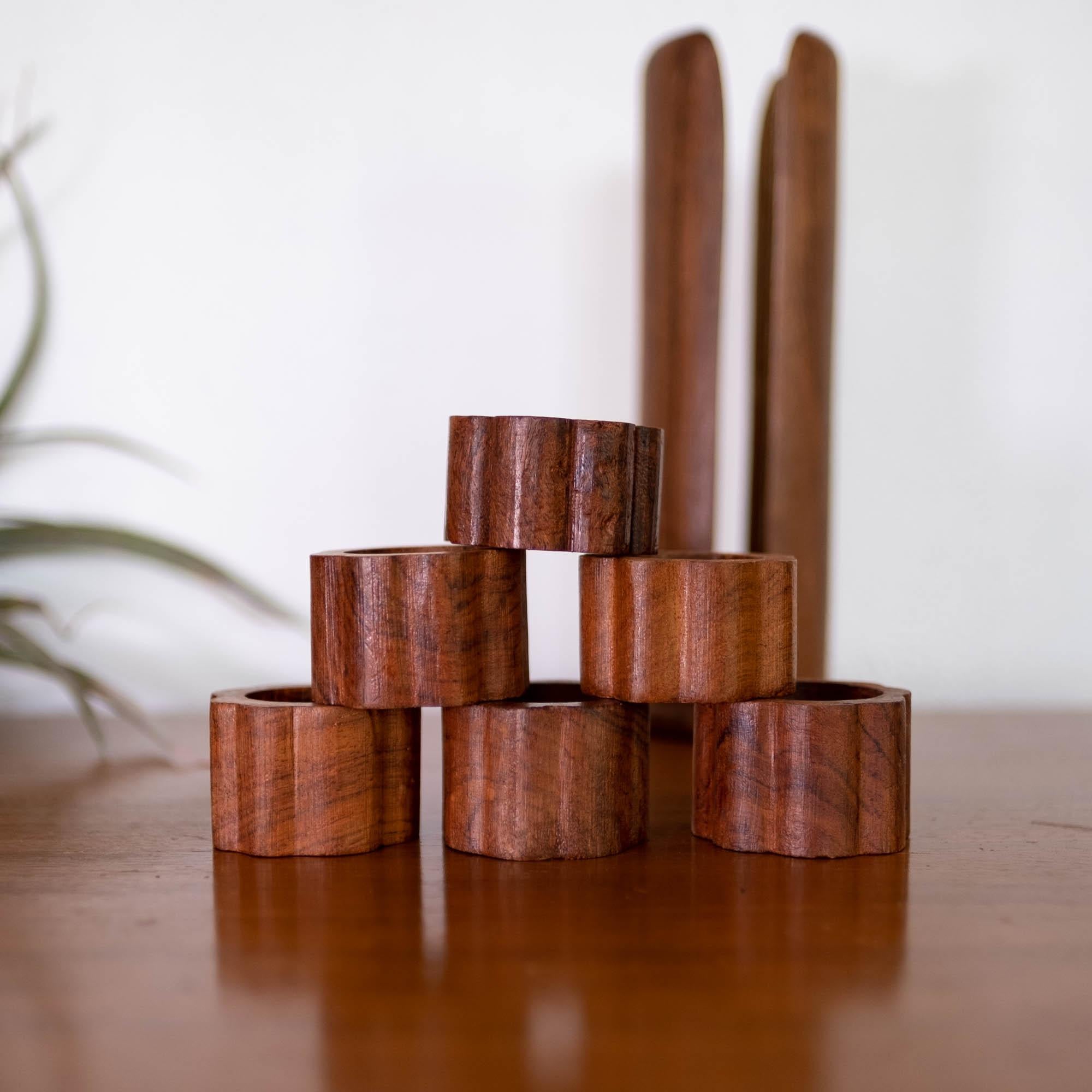 teak napkin holder