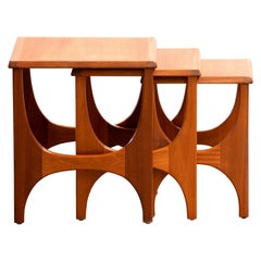 Midcentury Teak Nesting Coffee Tables by G-Plan