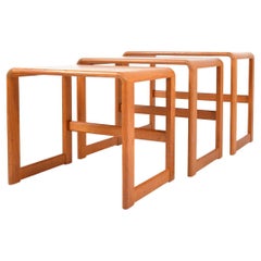 Midcentury Teak Nesting Occasional Tables by O'Donnell Design Irish 1970s Danish