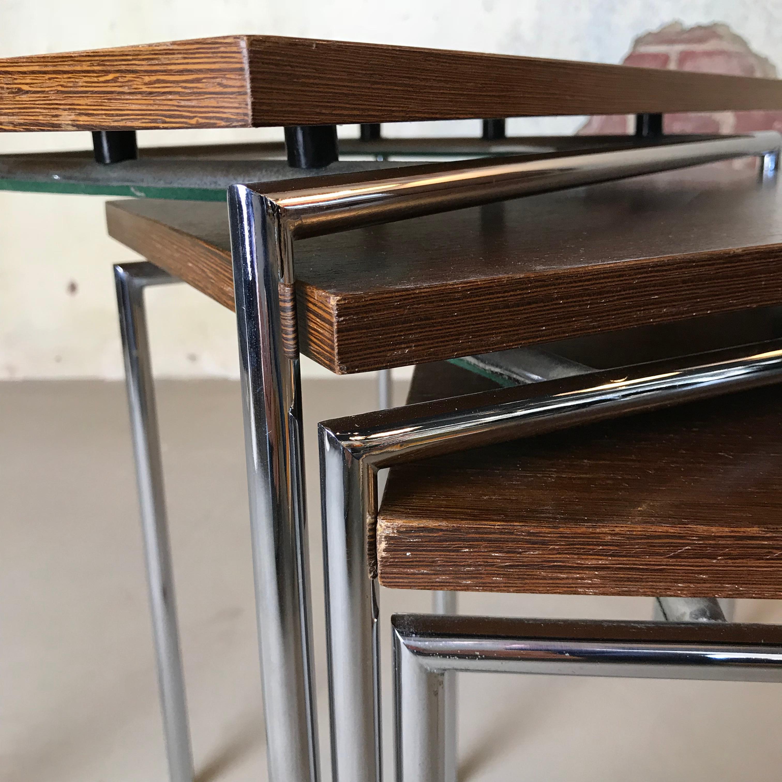 Mid-20th Century Midcentury Teak Nesting Tables by Cees Braakman for Pastoe, 1950s For Sale