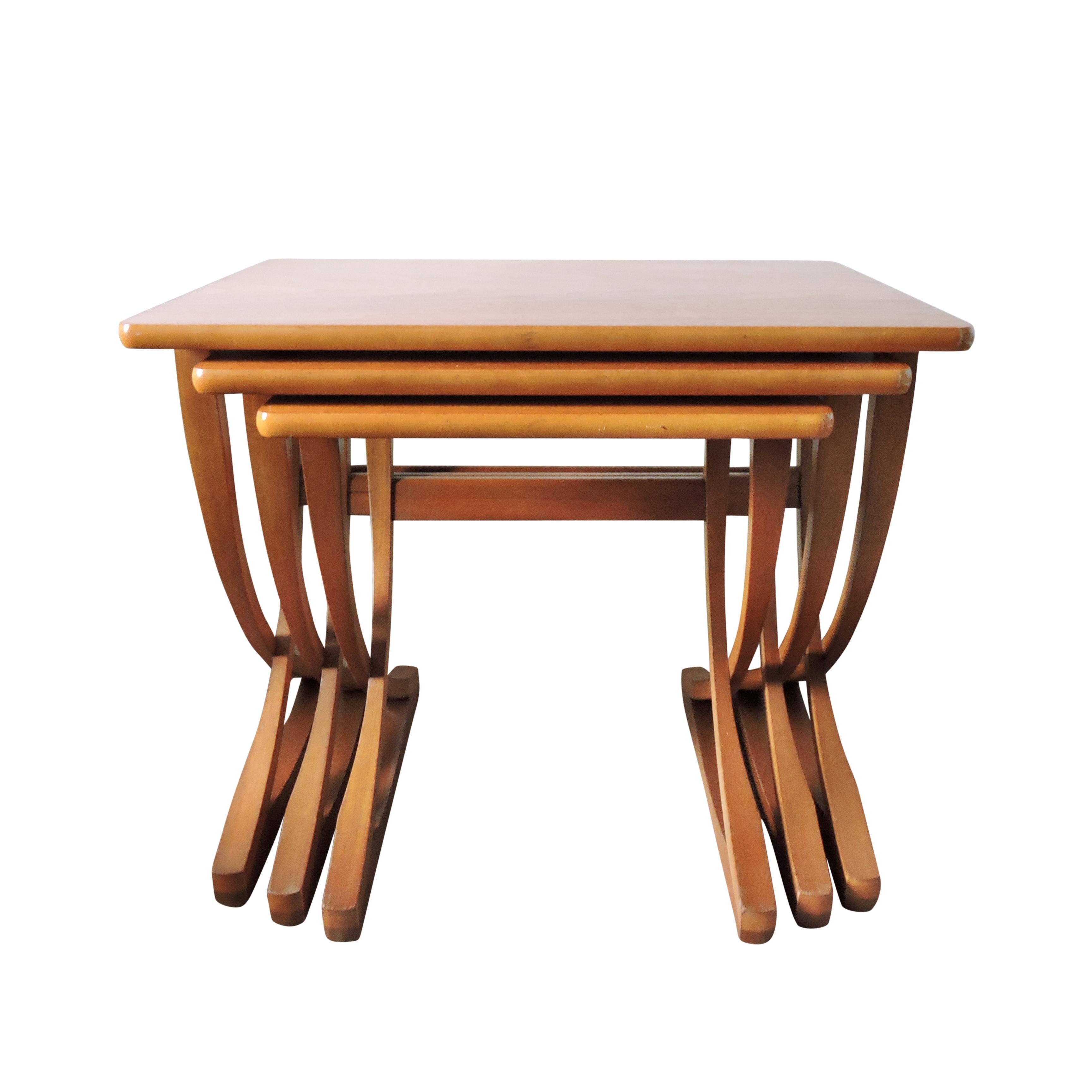 Midcentury Teak Nesting Tables from Nathan, 1970s