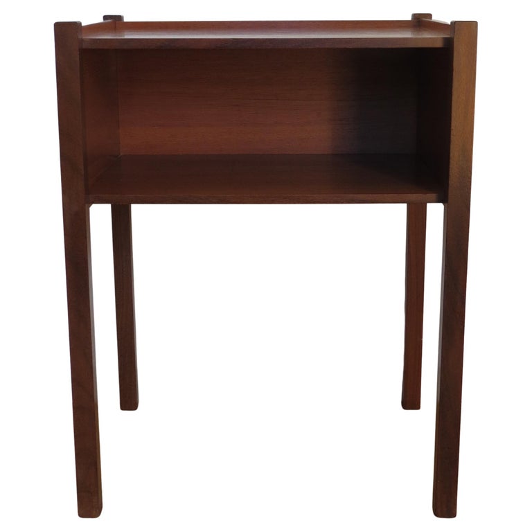 Midcentury Teak Nightstand Bedside Table For Sale at 1stDibs