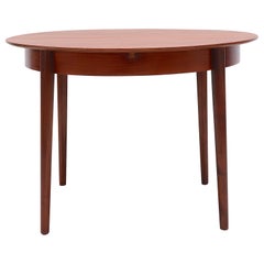 Midcentury Teak Pastoe Dining Table with Hidden Leaf