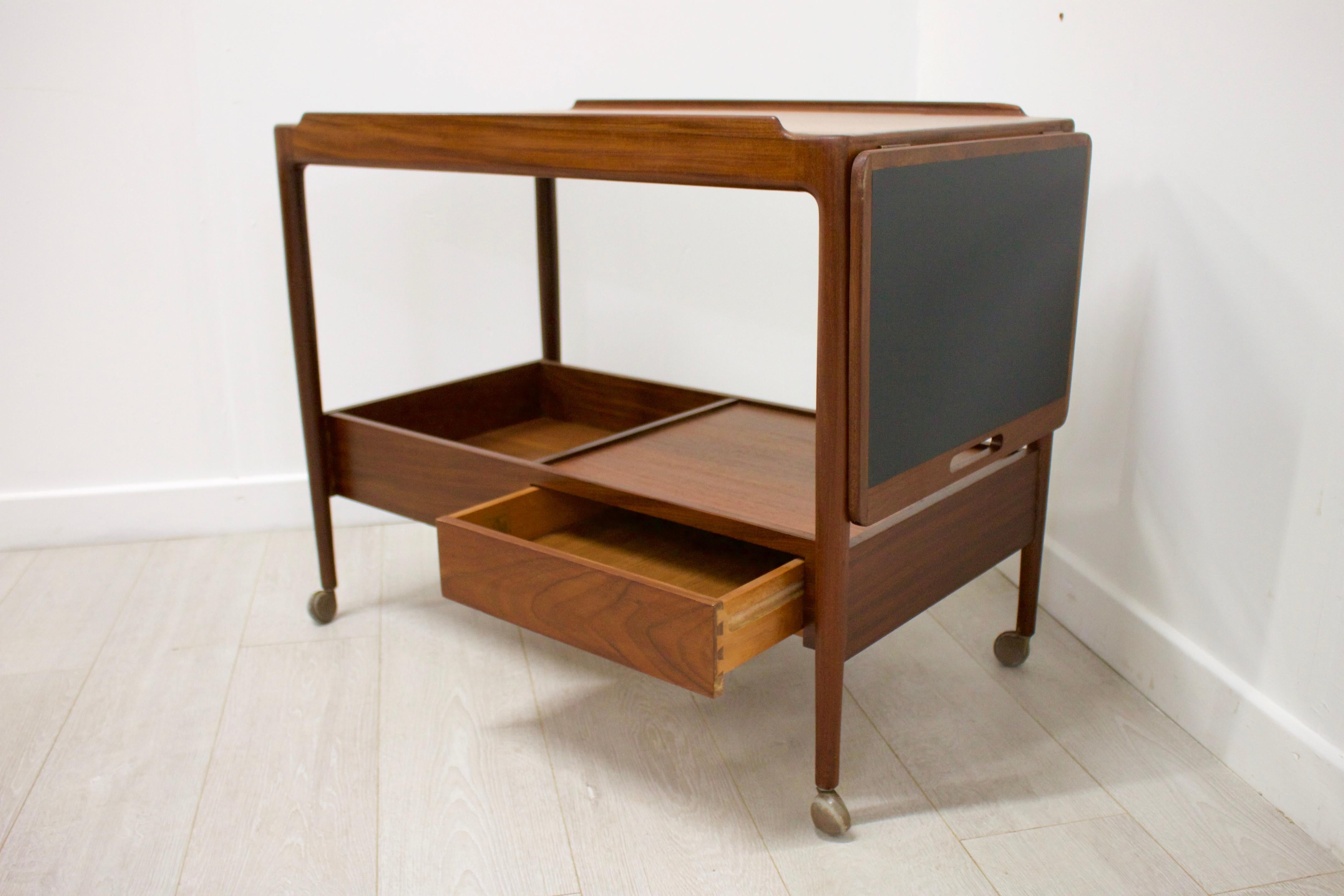 Mid-20th Century Midcentury Teak Serving Cart by Kofod Larsen for G-Plan