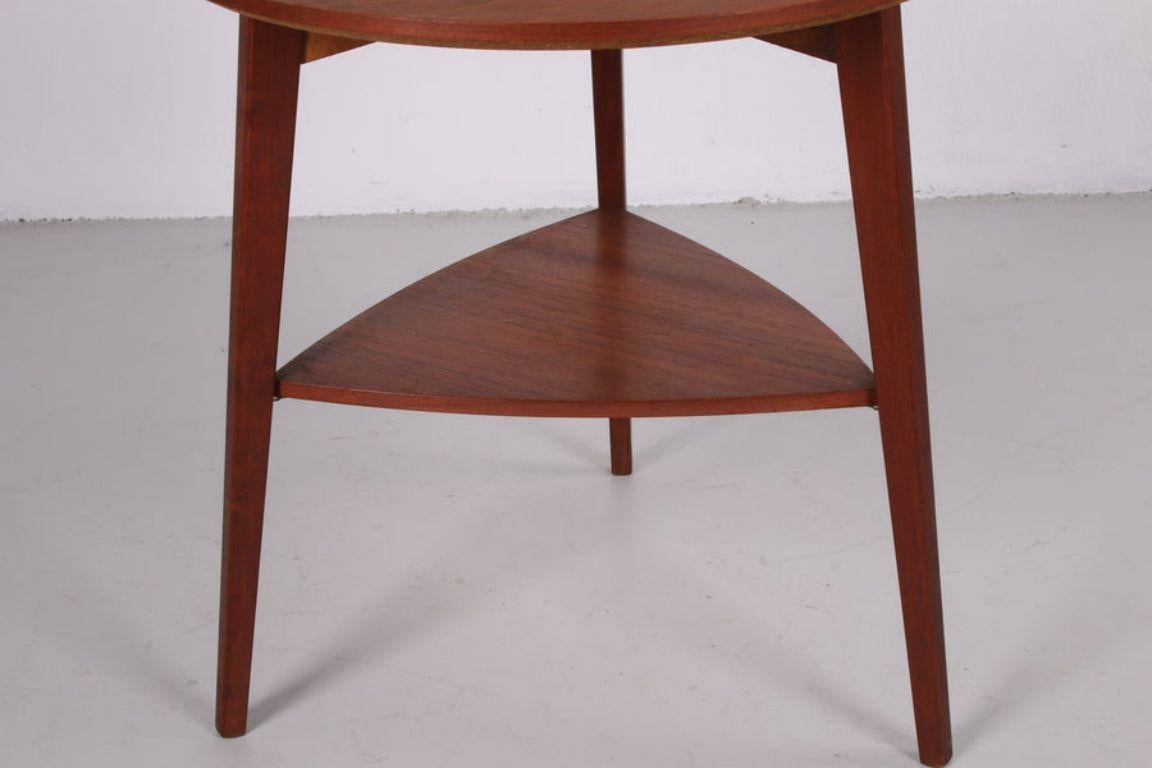 Mid-Century Modern Midcentury Teak Side Table by Holger Georg Jensen for Kubus Denmark circa 1960