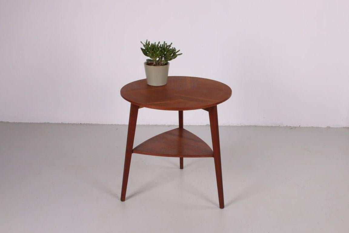 Danish Midcentury Teak Side Table by Holger Georg Jensen for Kubus Denmark circa 1960