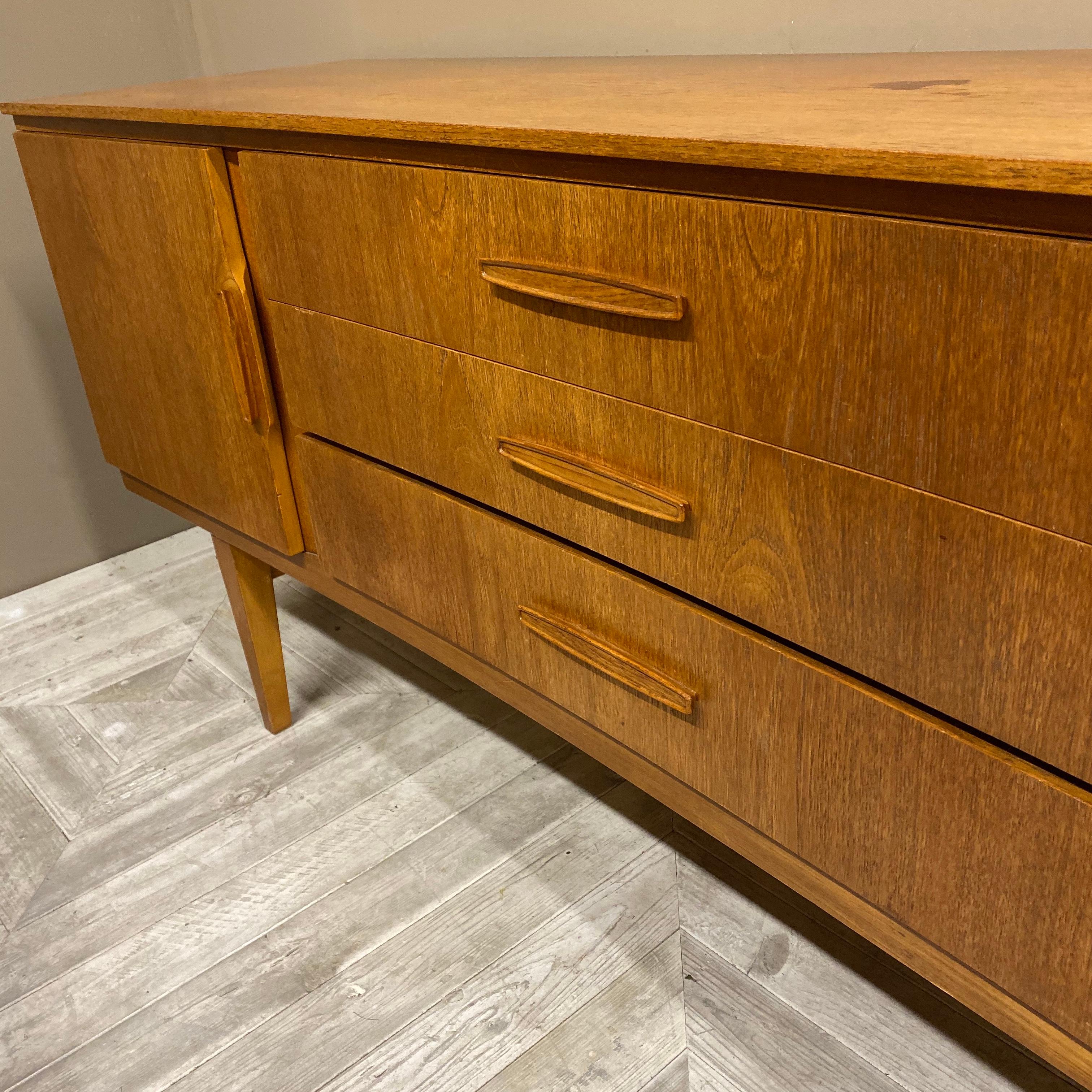 English Midcentury Teak Sideboard by Beautility