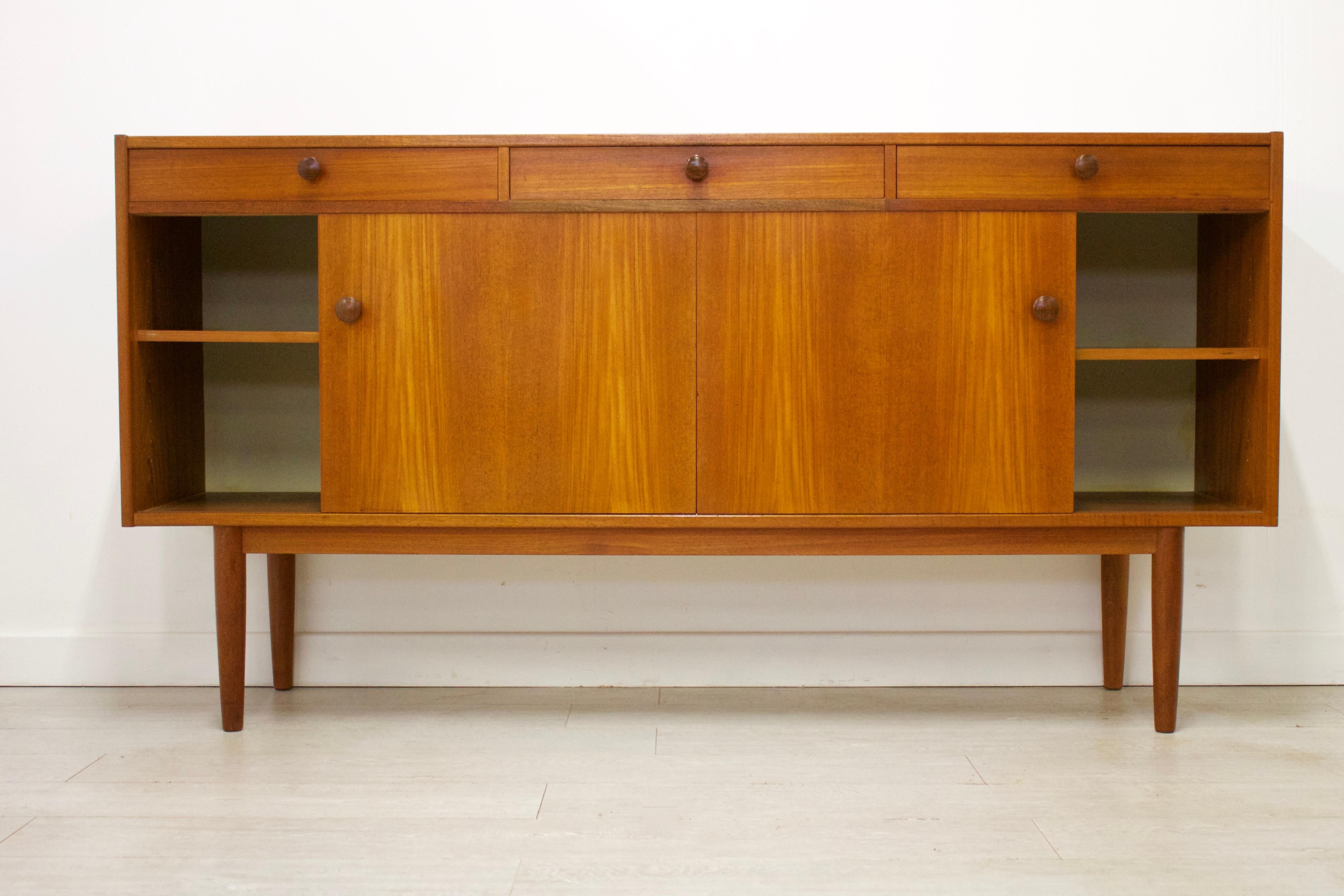 British Midcentury Teak Sideboard by Nils Jonsson for Troeds, 1960s For Sale