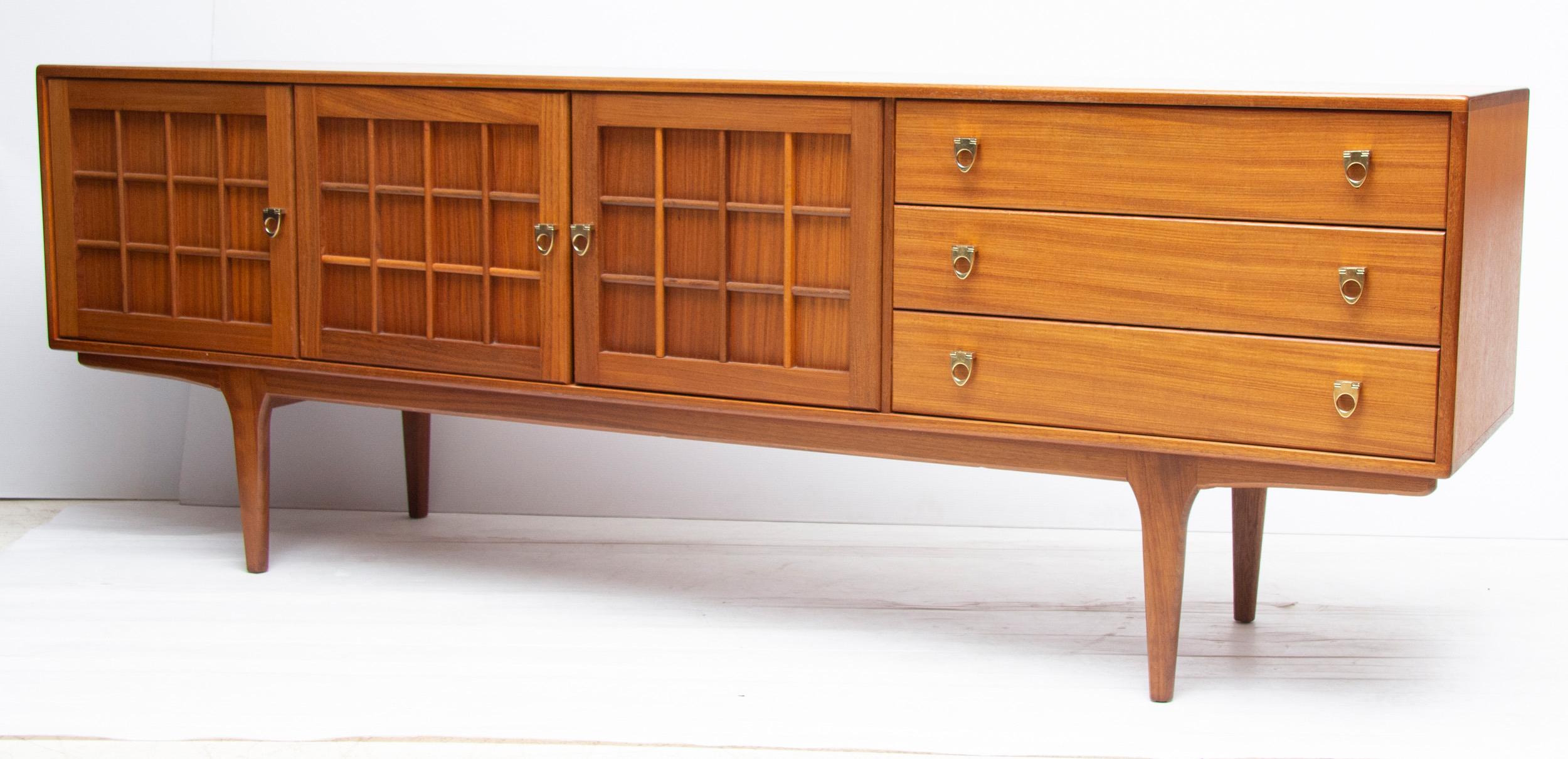 20th Century Midcentury teak sideboard credenza by younger
