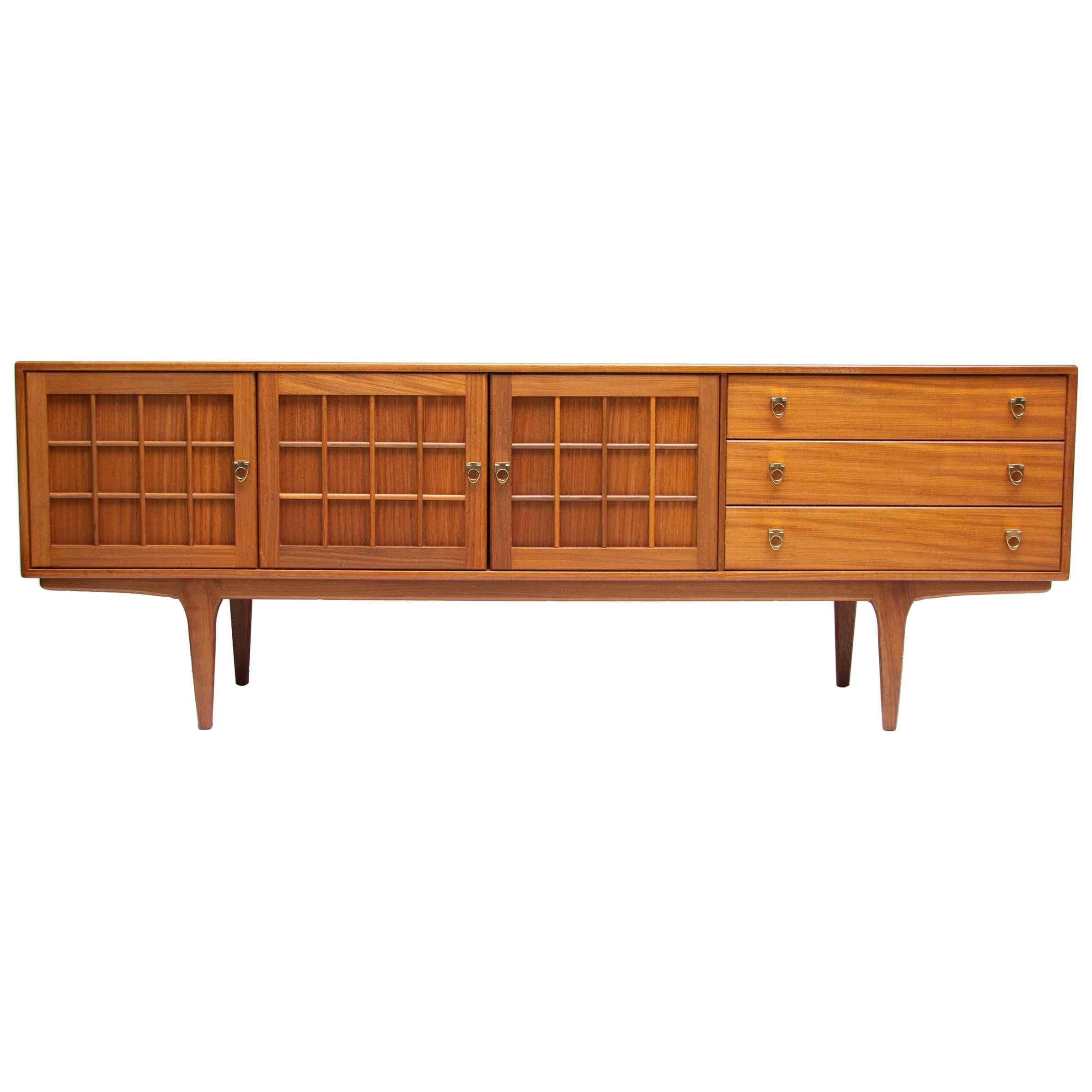 Midcentury teak sideboard credenza by younger