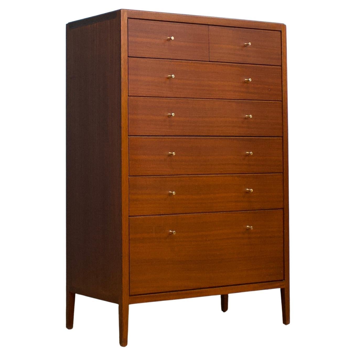 Midcentury Teak Tallboy Kommode von Heals aus Loughborough, 1960er Jahre