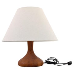 Midcentury Teak Tischlampe Domus dänisches Design 1960 Tischleuchte