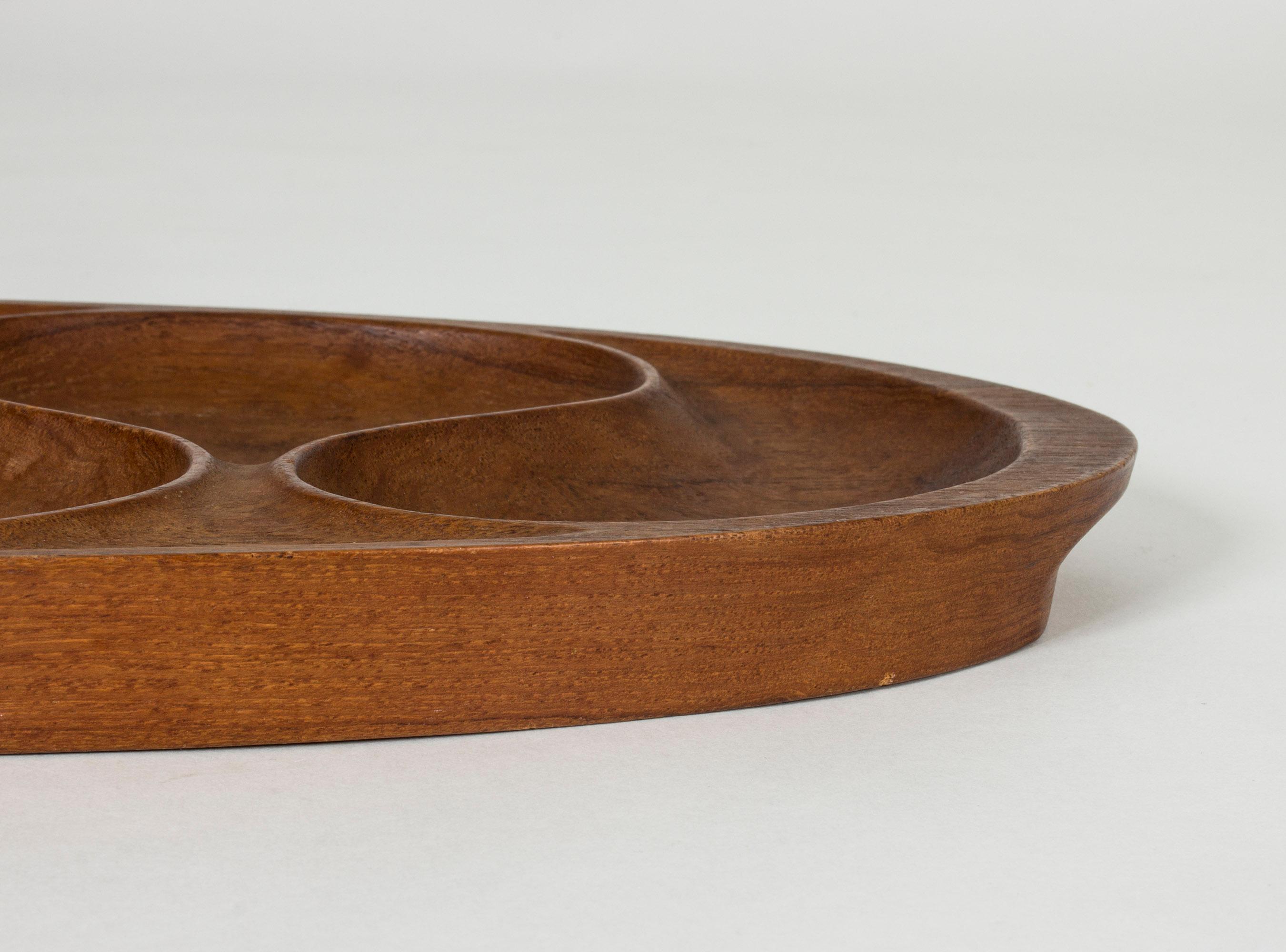 Scandinavian Modern Midcentury Teak Tray from Laur. Jensen