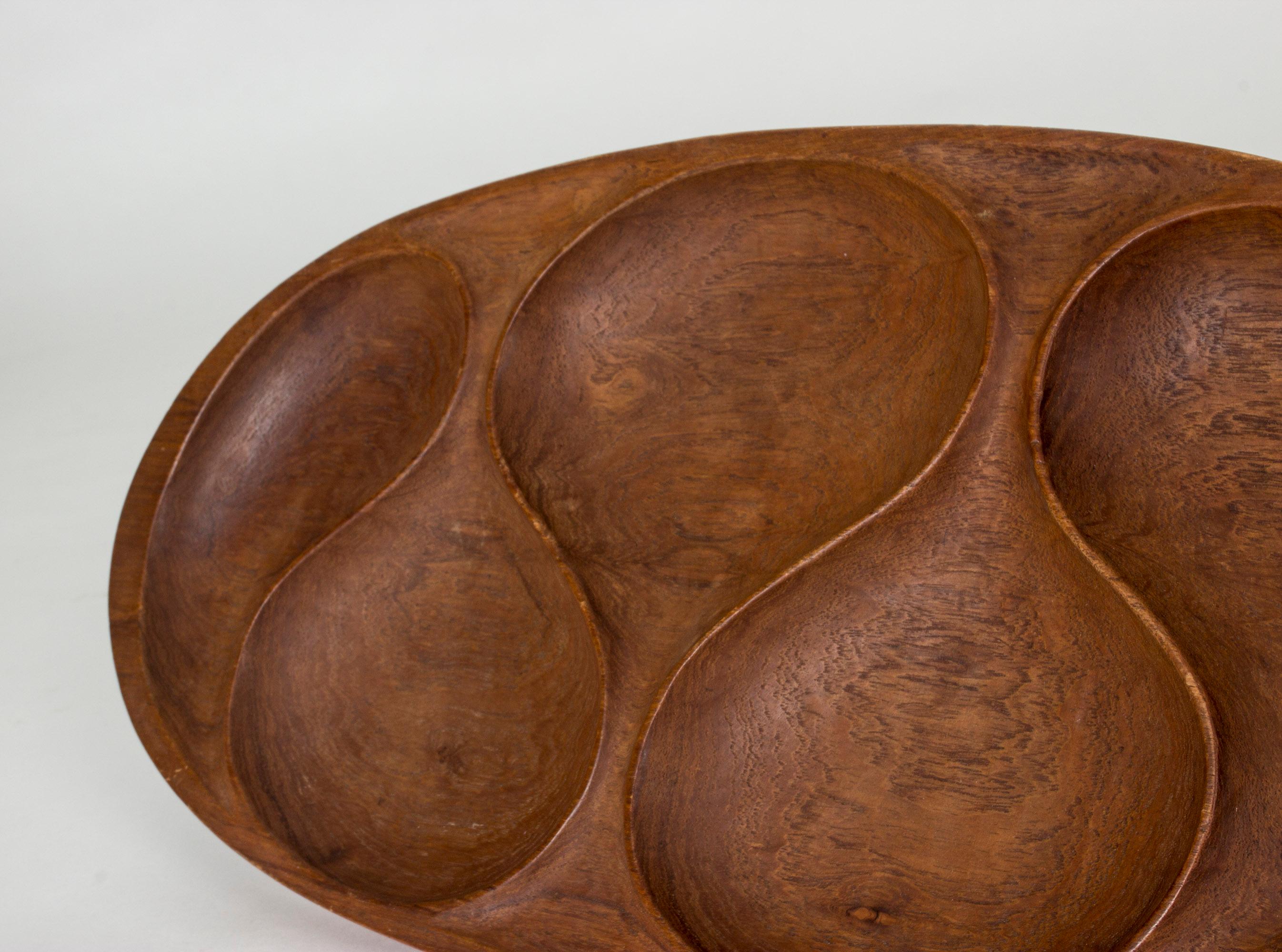 Danish Midcentury Teak Tray from Laur. Jensen