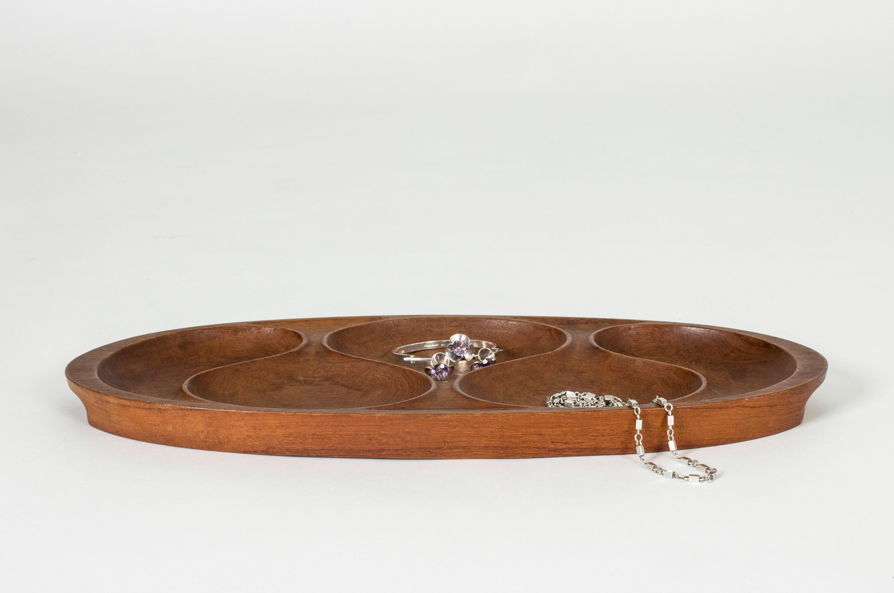 Midcentury Teak Tray from Laur. Jensen In Good Condition In Stockholm, SE