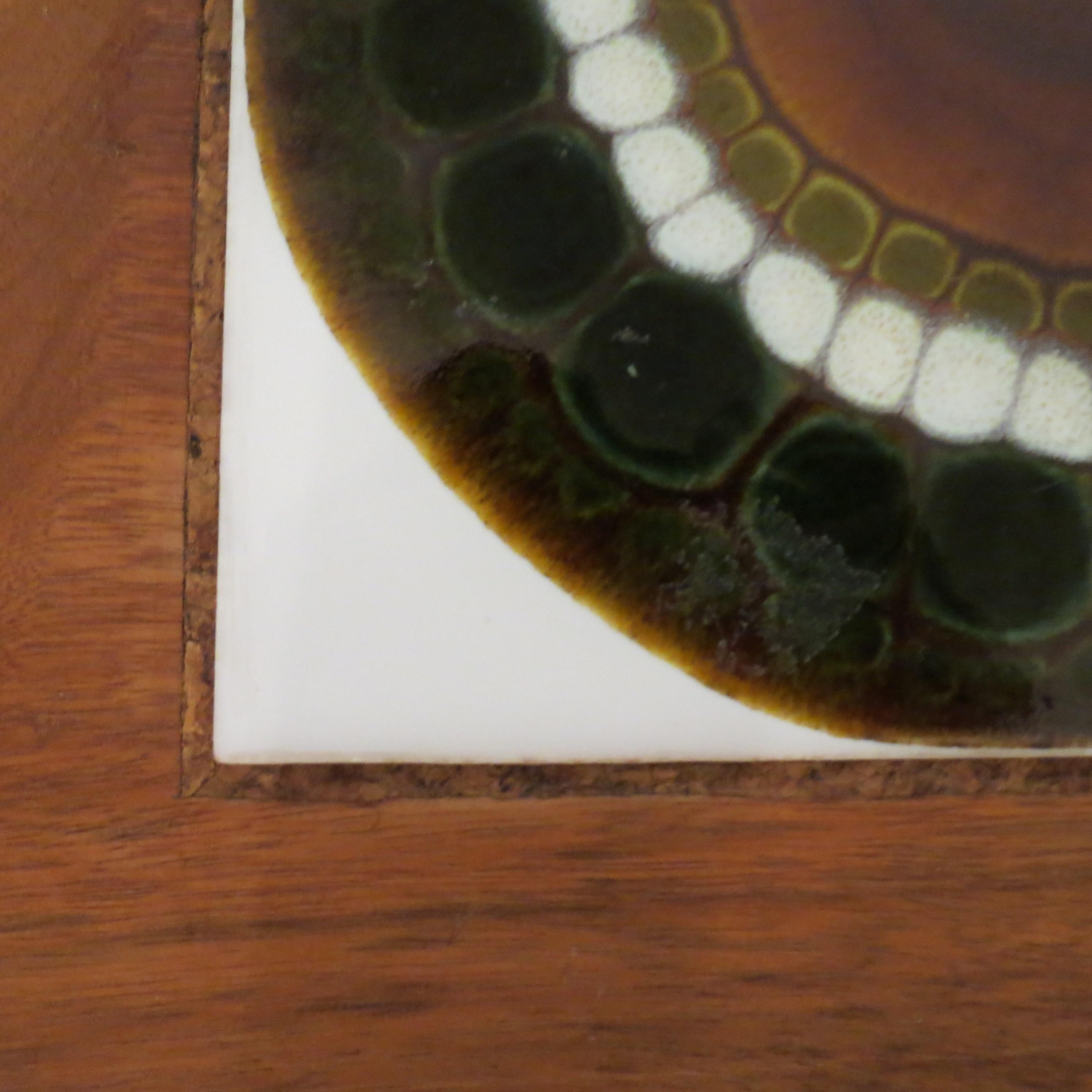Midcentury Teak Tray With Tile Insert By Allan Wallwork 1970 3