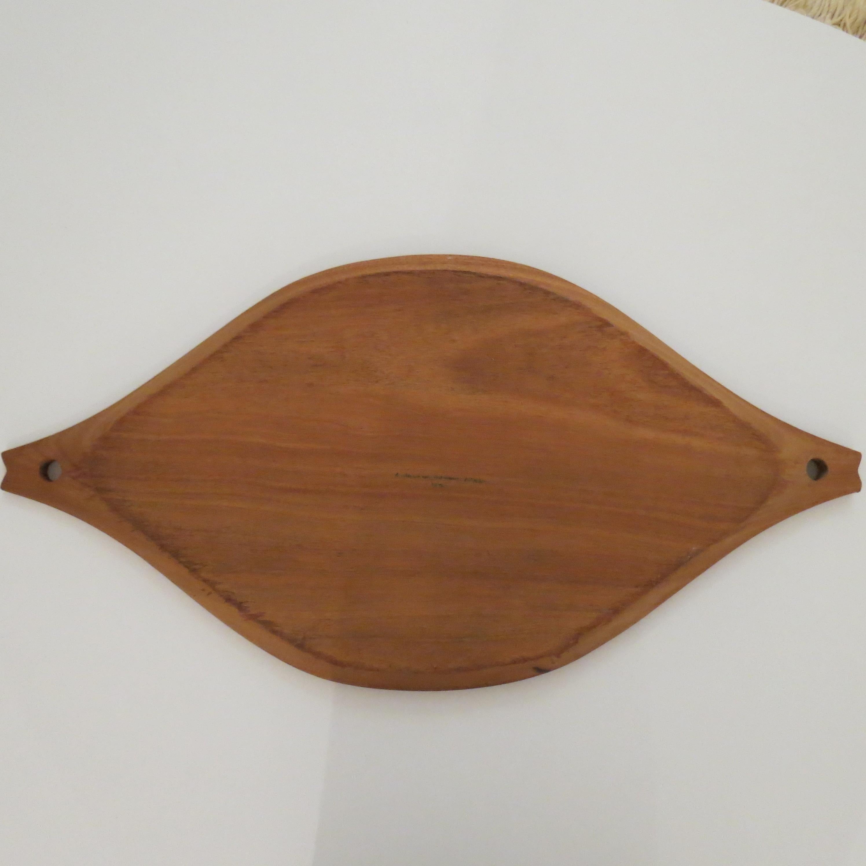 Midcentury Teak Tray With Tile Insert By Allan Wallwork 1970 5