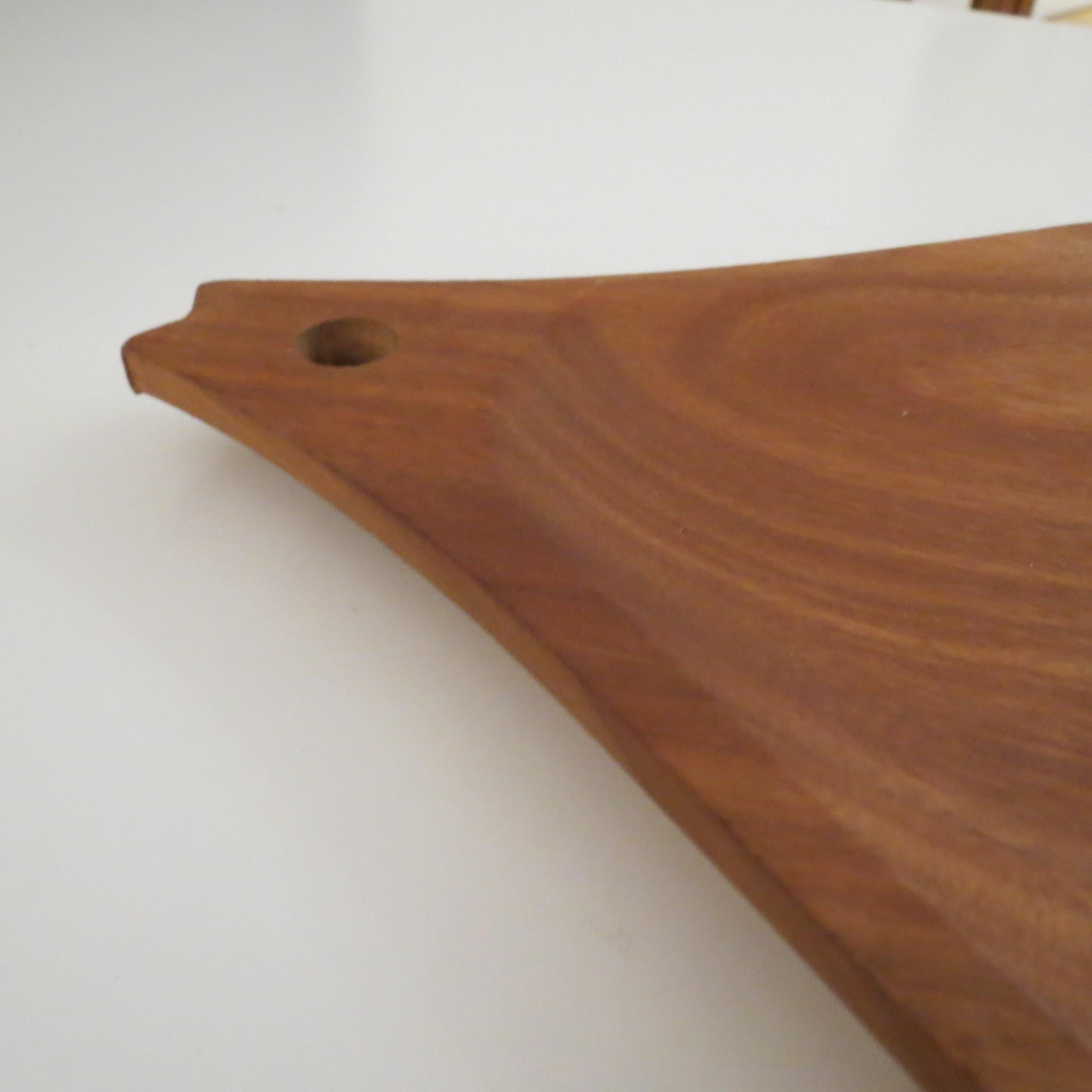 Midcentury Teak Tray With Tile Insert By Allan Wallwork 1970 1