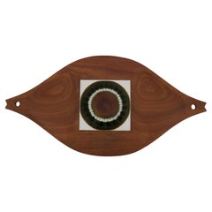 Midcentury Teak Tray With Tile Insert By Allan Wallwork 1970