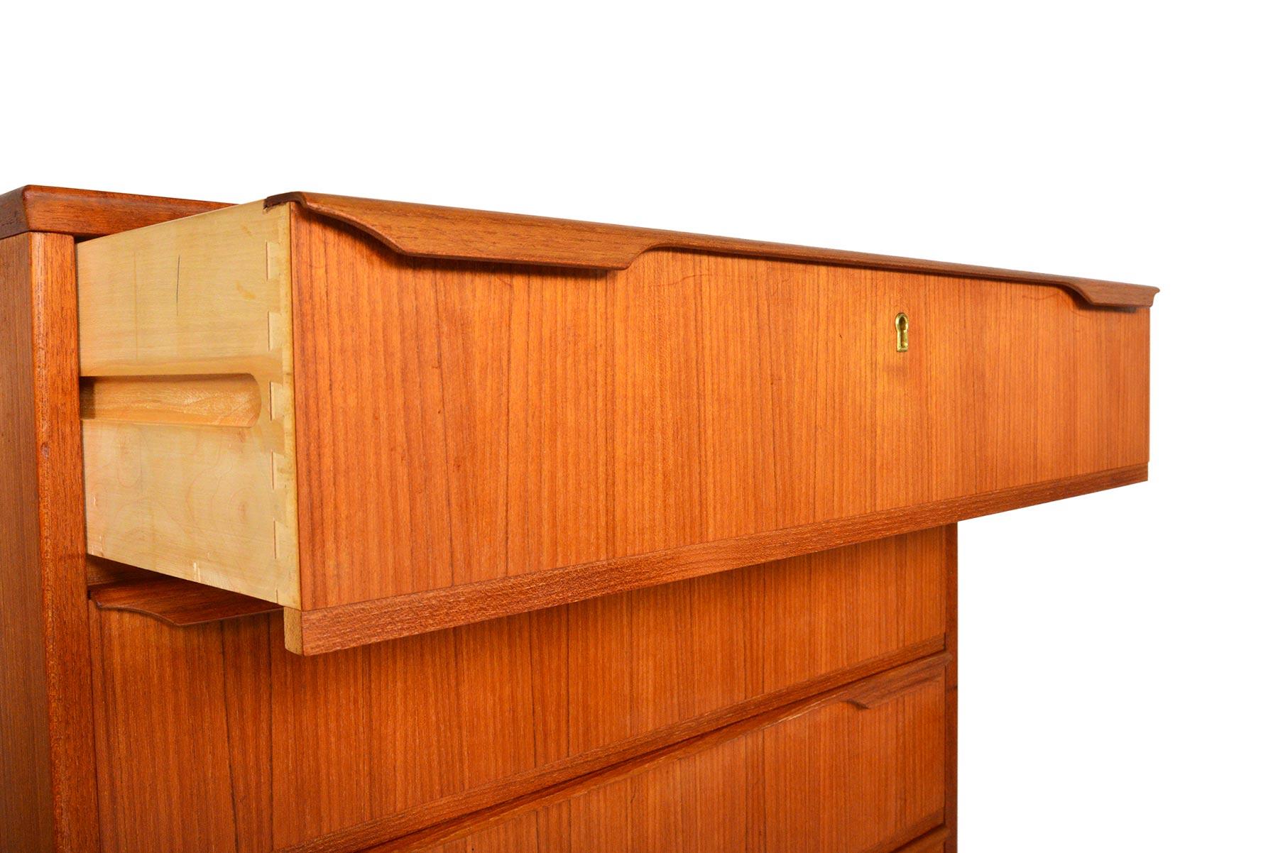 Danish Midcentury Teak Trekanten Highboy Dresser