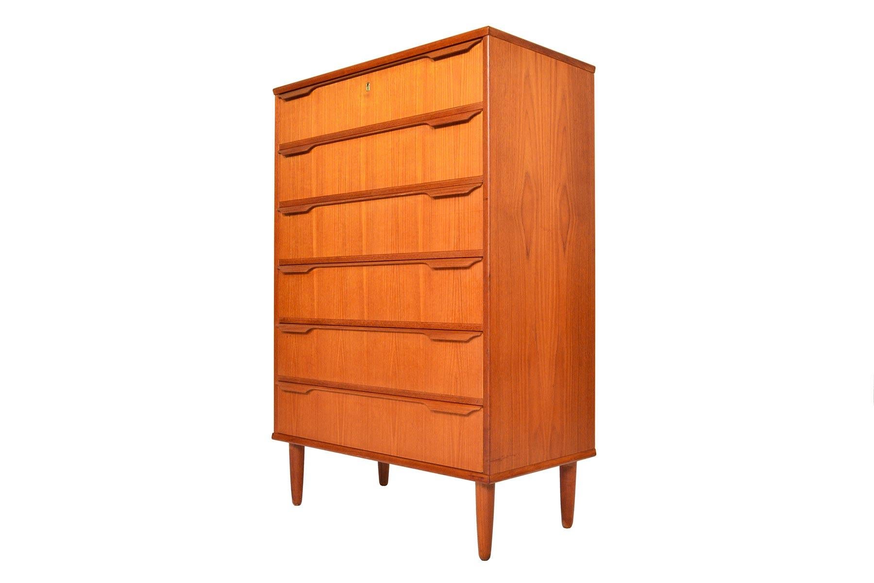 Mid-20th Century Midcentury Teak Trekanten Highboy Dresser