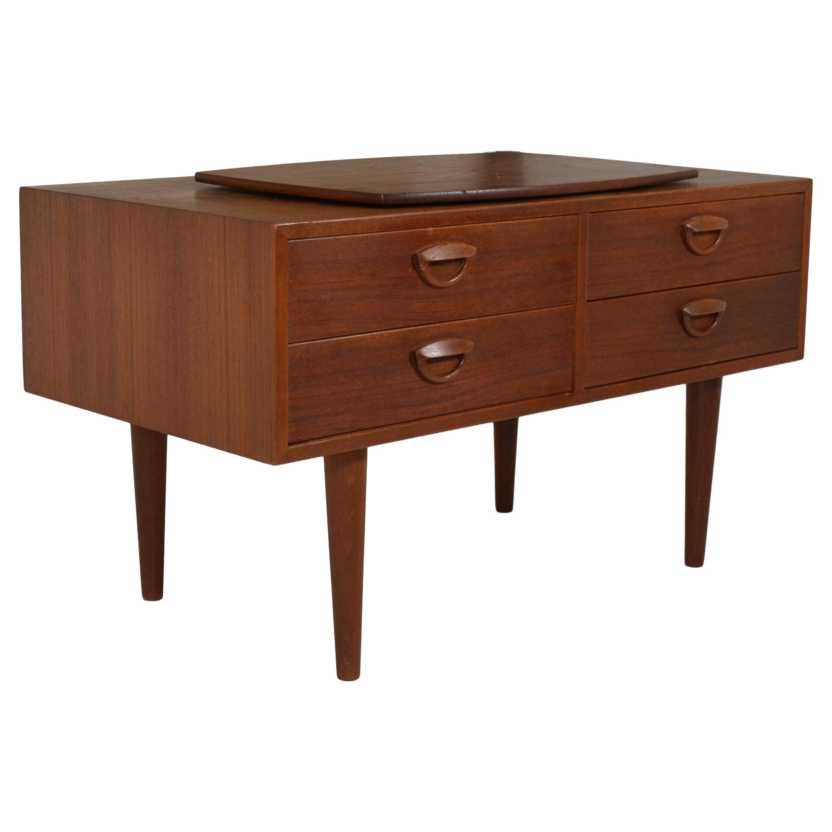 Midcentury Teak TV Stand by Kai Kristiansen For Sale