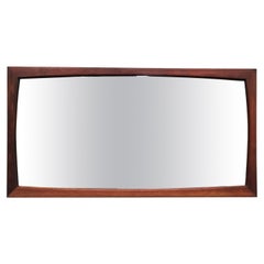 Specchio da parete in teak del metà secolo