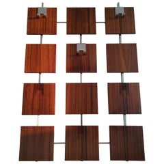 Midcentury Teak Wall Rack Coat