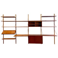 Midcentury Teak Wall Unit Sorensen for HG Furniture