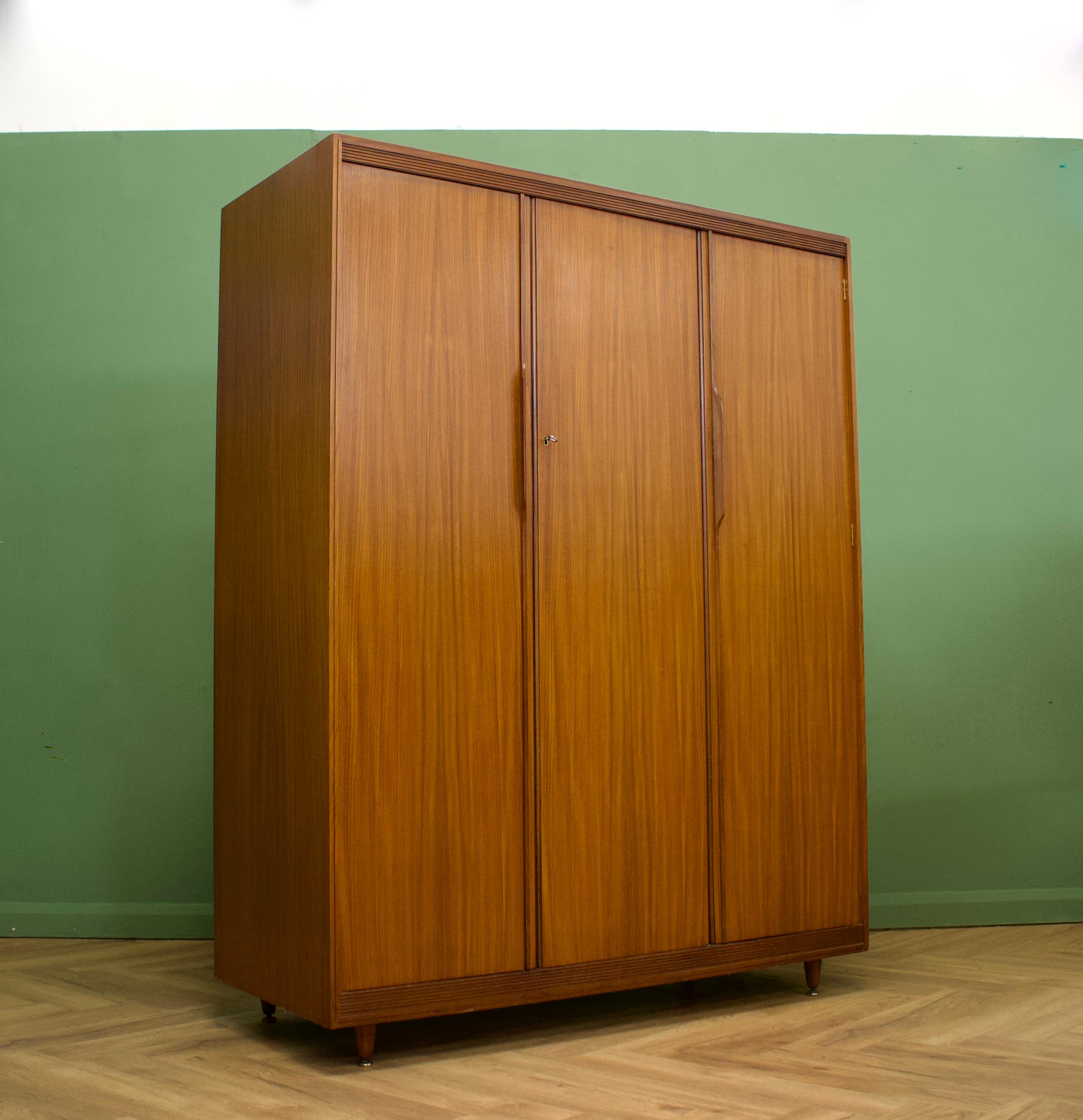 Mid-Century Modern Midcentury Teak Wardrobe from White and Newton, 1960s