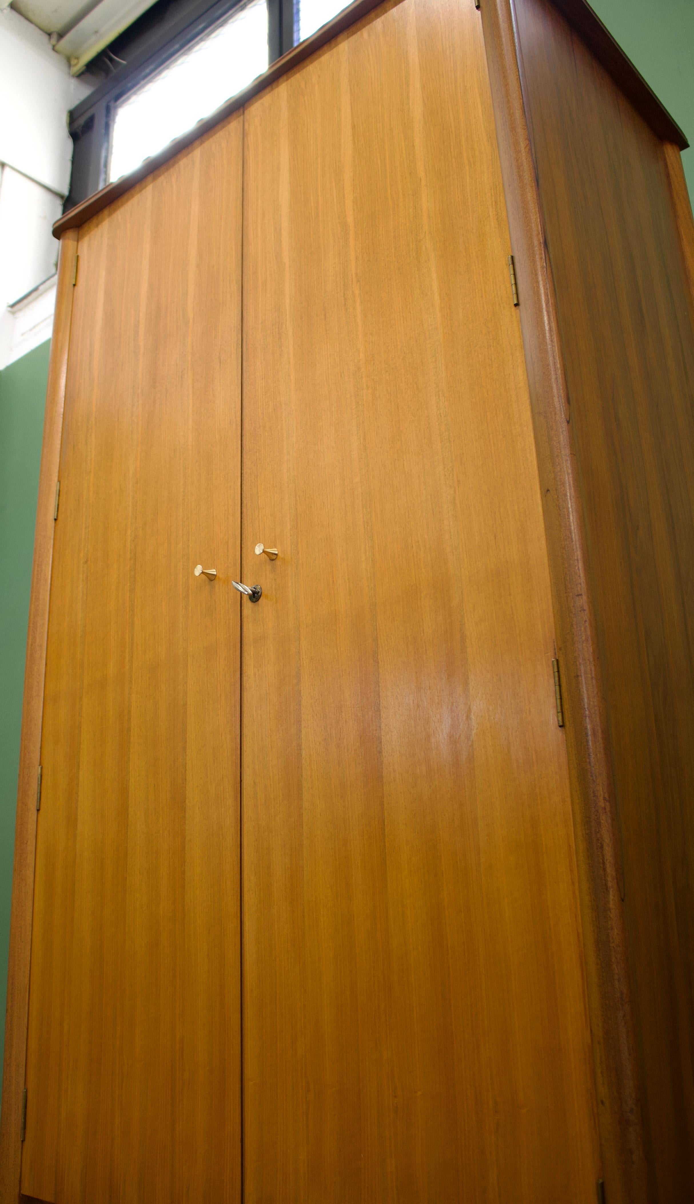 Veneer Midcentury Teak Wardrobe from Younger, 1960s