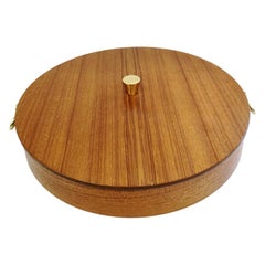 Midcentury Teak Wood Serving Tray with Multi Compartments, 1970s Scandinavian