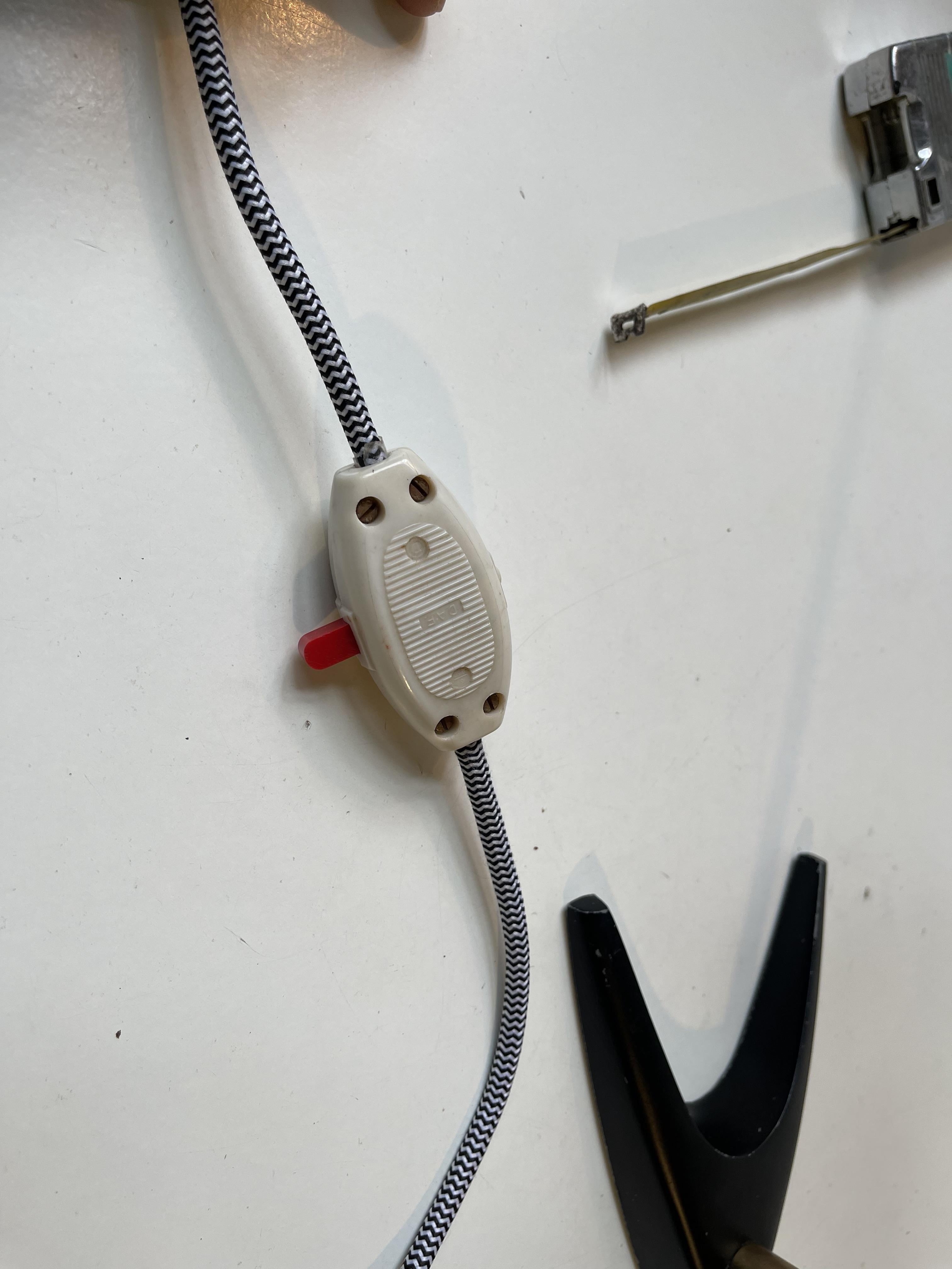 Petrolblaue Diablo-Tischlampe von Solbergs Fabrikker aus der Jahrhundertmitte, 1950er Jahre im Angebot 3