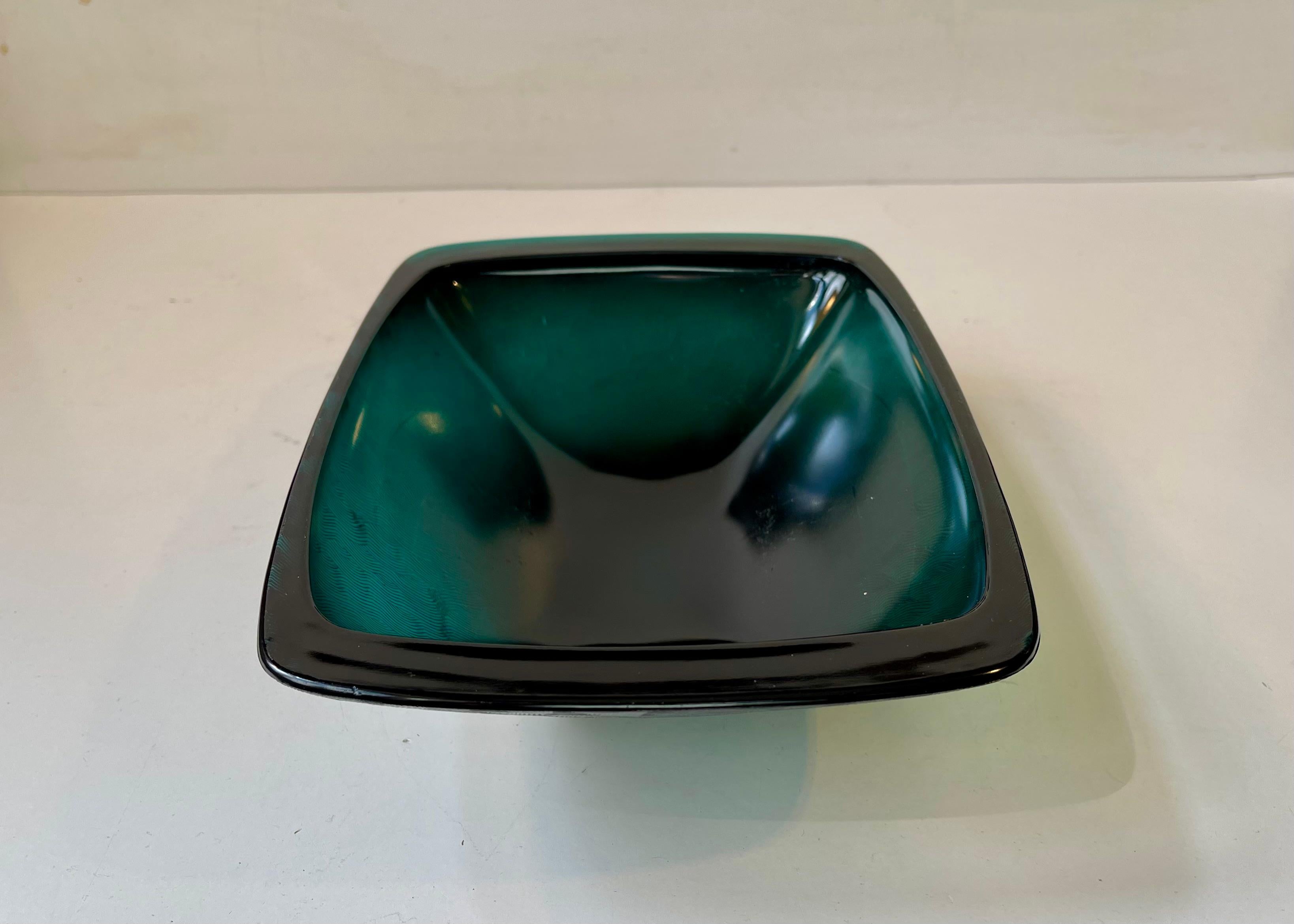 Danois Bol vert sarcelle du milieu du siècle par Per Lütken pour Kastrup/Holmegaard, années 1960 en vente
