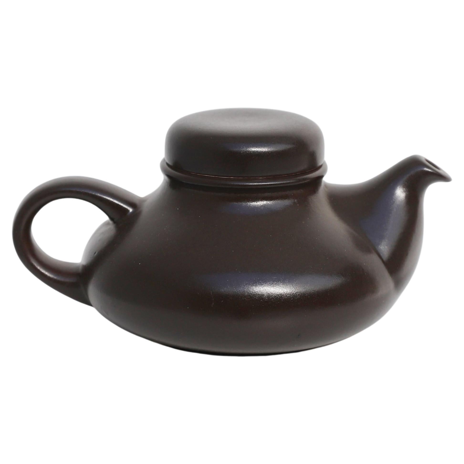 midcentury teapot by Franco Pozzi for Gresline 1970 For Sale