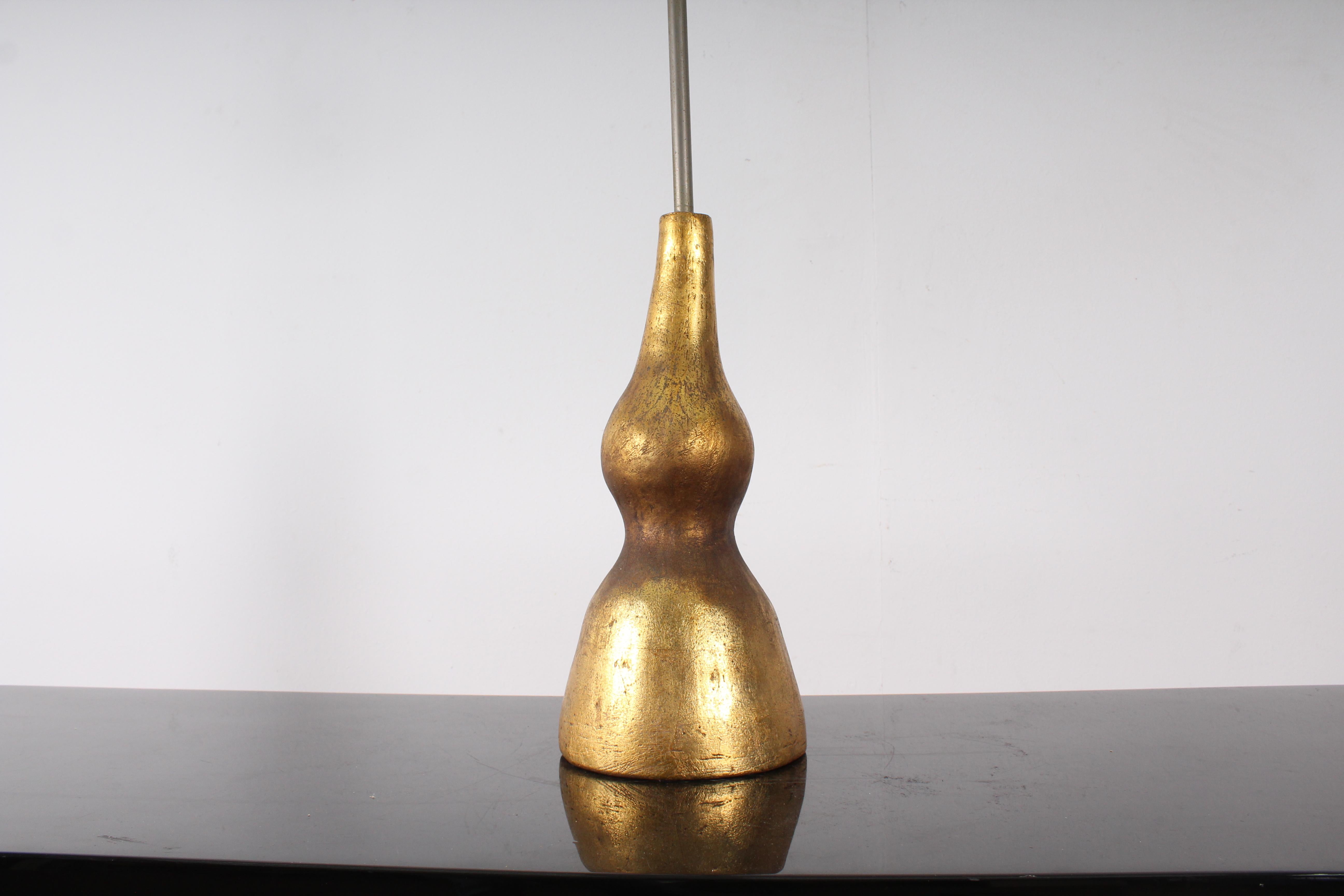 Midcentury    Bitossi Terracotta Gold-Plated Table Lamp , Italy, 1960s 4