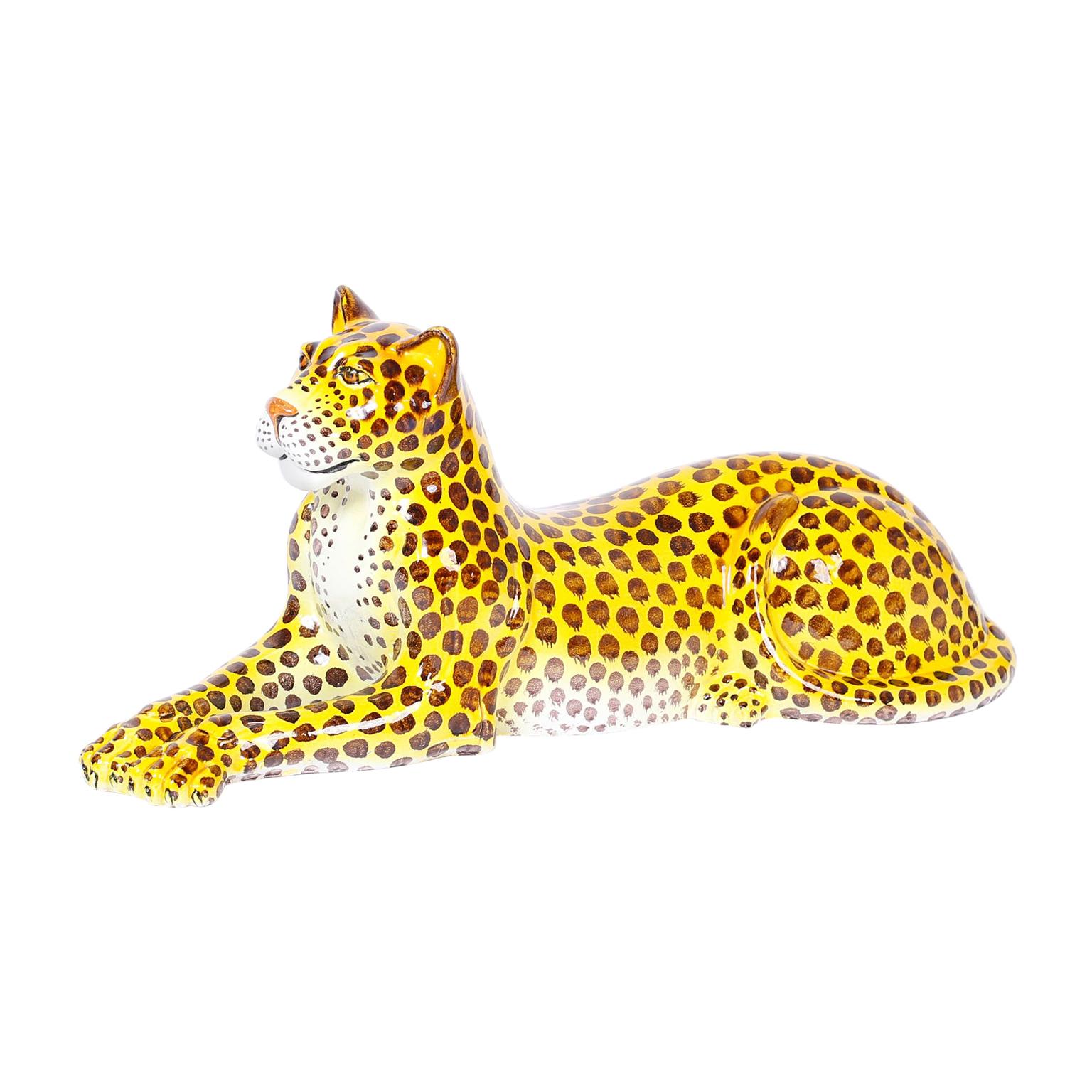 Midcentury Terracotta Leopard