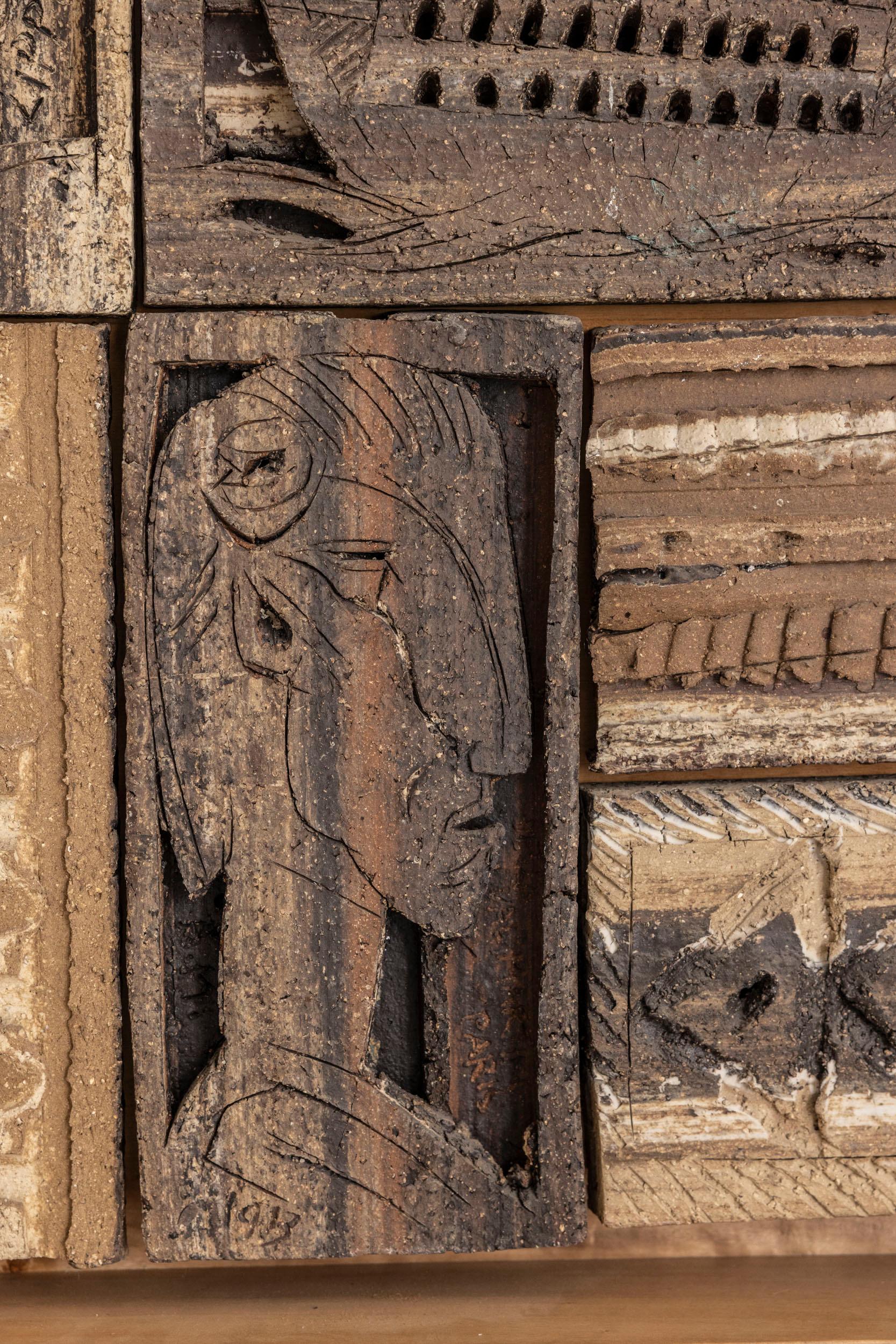 Terracotta Scultura in terracotta di metà secolo di Alessio Tasca, Italia 1960 in vendita