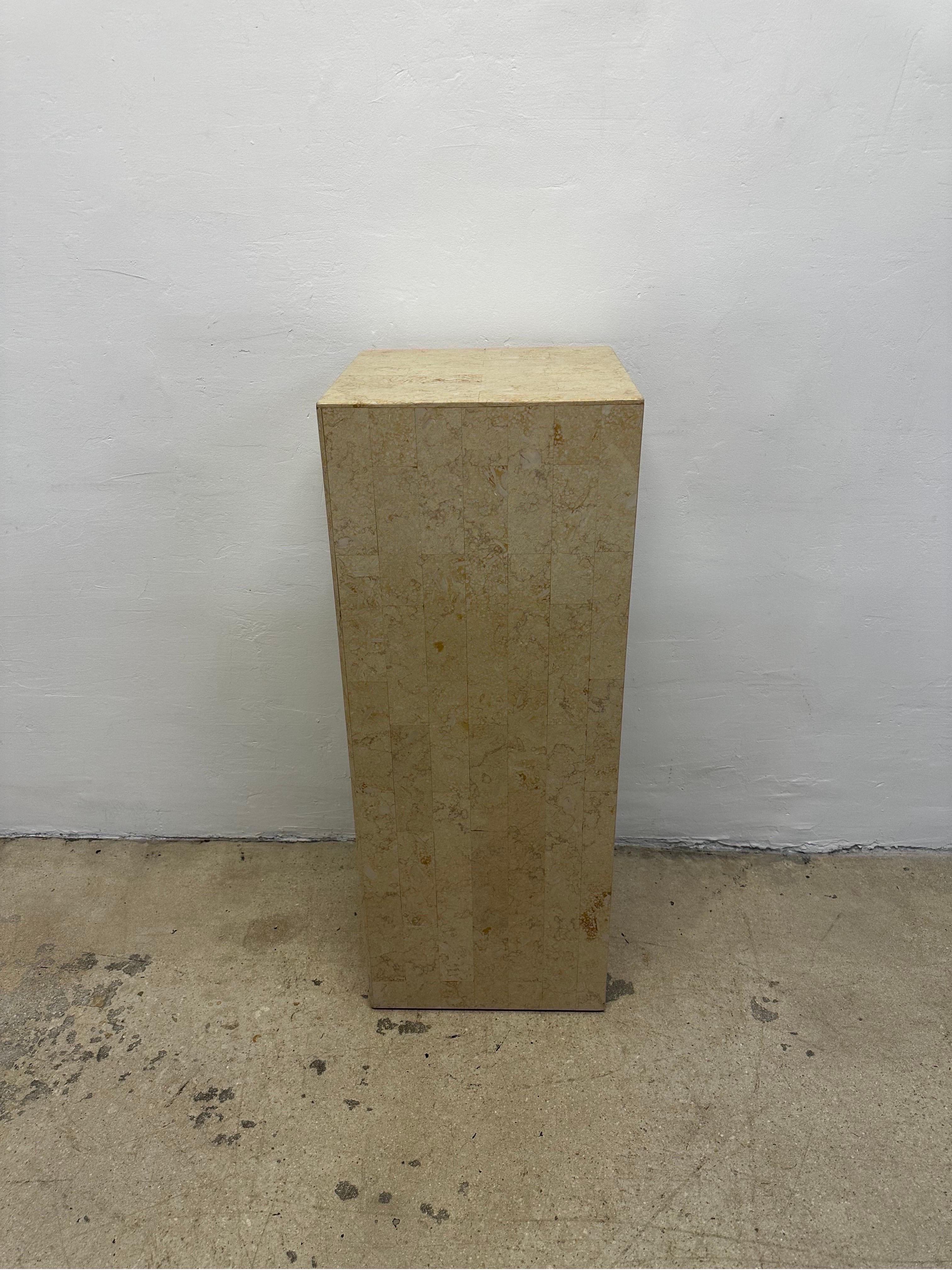 Philippine Midcentury Tessellated Stone Pedestal Table, 1970s For Sale
