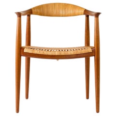 Midcentury "the Chair" Armchair by Hans J. Wegner, Denmark, 1950s