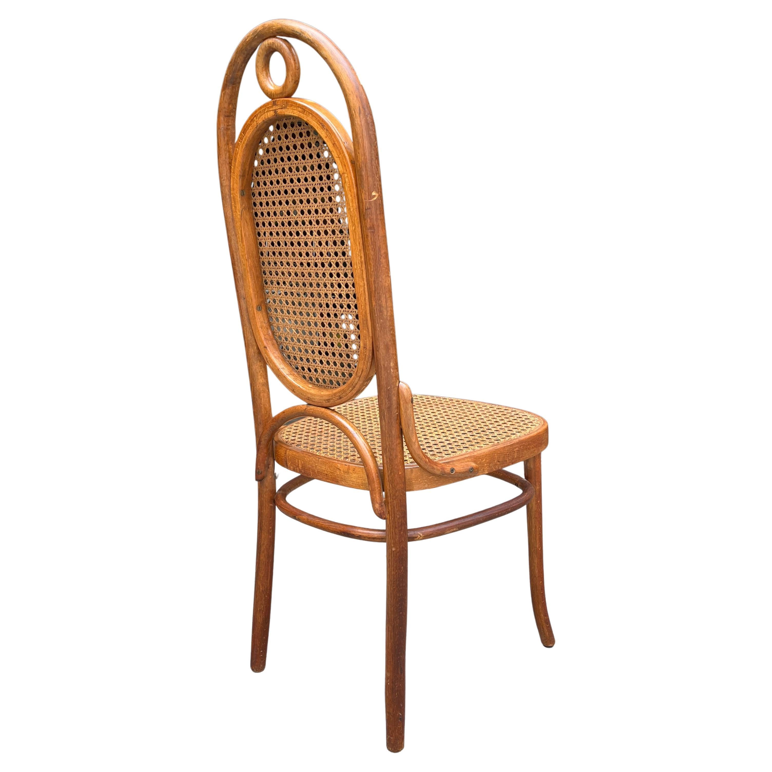 Mid-Century Modern Midcentury Thonet N. 17 high back bentwood Dining Chairs Set of 6 For Sale